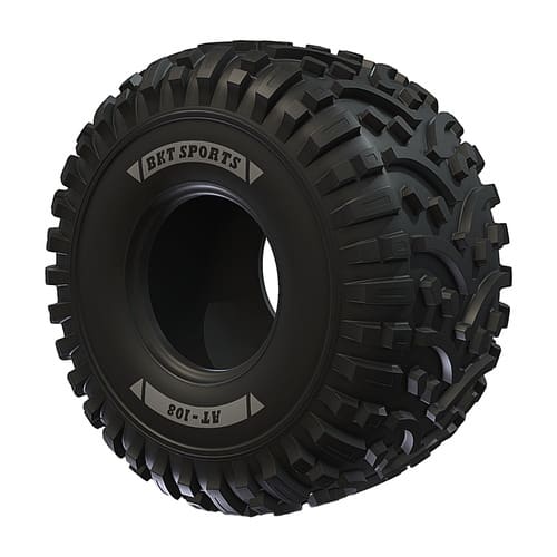 BKT W 207 ATV/UTV Tire - 25x8.00-12, 6 Ply, All Terrain, 12" Rim - Black Sidewall, 1 Tire
